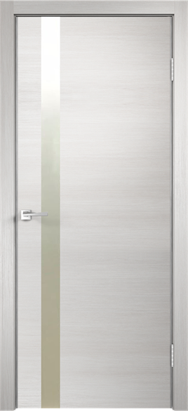 Дверь межкомнатная с белым/черным стеклом "Scandi F" - фото 6026