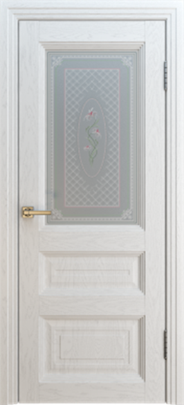 Дверь межкомнатная остеклённая "Вена с багетом 2" - фото 8711