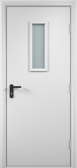 Дверь остеклённая ламинированная - фото 9017